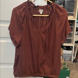 Cloth & Stone Terracotta Blouse